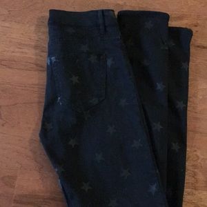 Star print skinny jean